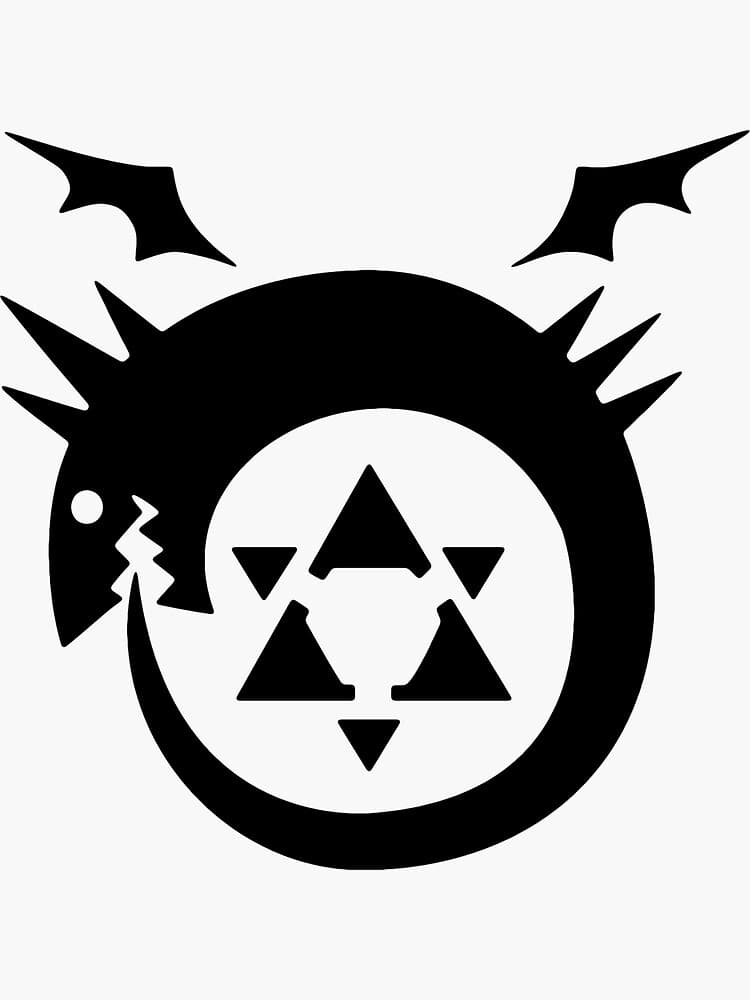 A image of a snake eating its own tail.